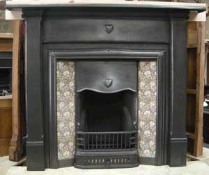 Shown with matching Heart insert with William Morris Chrysanthemum tiles Shown with matching Heart insert with William Morris Chrysanthemum tiles