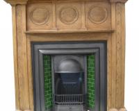 Arts and crafts oak fire surround. 