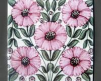 William De Morgan Arts & Crafts Anemone Fireplace Tiles