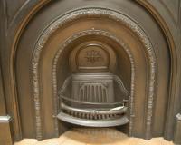 Old reclaimed Arched Cast Iron Fireplace Insert