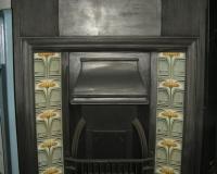 Edwardian Tiled Cast Iron Combination Fireplace
