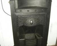 Antique Arts & Crafts cast iron combination