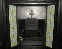 Mackintosh Rose Cast Iron Tiled Fireplace Insert