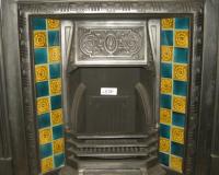 Arts & Crafts Tiled Cast Iron Fireplace Insert
