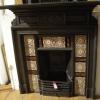 Antique Reclaimed Aesthetic Movement Cast Iron Fireplace Surround Mantel Antique Reclaimed Aesthetic Movement Cast Iron Fireplace Surround Mantel