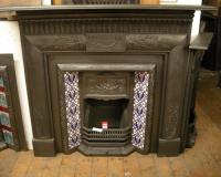 Edwardian Cast Iron Fireplace Surround Mantel