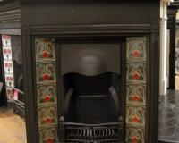 Edwardian Tiled Cast Iron Combination Fireplace