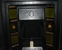 Arts and Crafts Tiled Cast Iron Fireplace insert