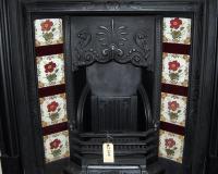 Victorian Tiled Cast Iron Fireplace Insert
