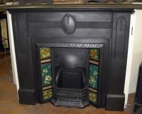 Edwardian Cast Iron Fireplace Surround Mantel