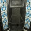 Art Nouveau Tiled Cast Iron fireplace Insert Art Nouveau Tiled Cast Iron fireplace Insert