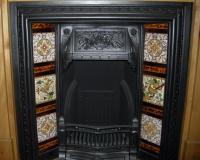 Victorian Tiled Cast Iron Fireplace Insert