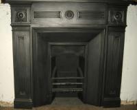 Arts & Crafts Cast Iron Fireplace Surround