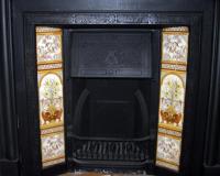 Victorian Tiled Cast Iron Fireplace Insert