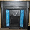 Art Nouveau Tiled Cast Iron Fireplace insert Art Nouveau Tiled Cast Iron Fireplace insert