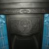 Art Nouveau Tiled Cast Iron Fireplace insert Art Nouveau Tiled Cast Iron Fireplace insert