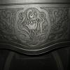 Art Nouveau Tiled Cast Iron Fireplace insert Art Nouveau Tiled Cast Iron Fireplace insert