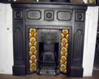 Arts & Crafts Cast Iron Fireplace Surround