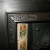 Antique Cast Iron Tiled Art nouveau Fireplace Insert Antique Cast Iron Tiled Art nouveau Fireplace Insert