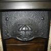 Antique Cast Iron Tiled Art nouveau Fireplace Insert Antique Cast Iron Tiled Art nouveau Fireplace Insert