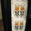 Antique Cast Iron Tiled Art nouveau Fireplace Insert Antique Cast Iron Tiled Art nouveau Fireplace Insert