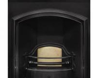 London Plate Wide Victorian Cast Iron Fireplace Insert