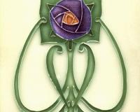 Mackintosh Rose Fireplace Tiles