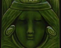 Art Nouveau Lady 2 Fireplace Tiles