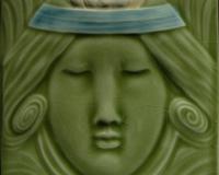 Art Nouveau Lady 3 Fireplace Tiles