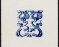 Art Nouveau Delft Style Fireplace Tiles