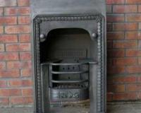Antique Georgian Hobbed Cast Iron Fireplace Insert