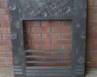 Antique Aesthetic Movement Cast Iron Insert