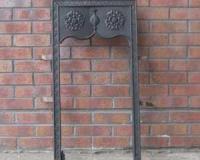 Antique Arts & Crafts Cast Iron Fireplace Insert