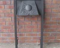Antique Arts & Crafts Cast Iron Fireplace Insert