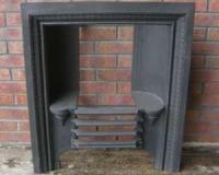 Antique Georgian Cast Iron Hobbed Fireplace Insert