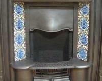 Antique Edwardian Cast Iron Hobbed Fireplace Insert