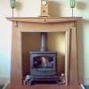 Shown in Oak with the Tiger Stove Shown in Oak with the Tiger Stove
