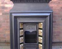 Antique Victorian Cast Iron Fireplace Surround
