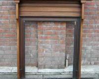 Antique Victorian Mahogany Fireplace Surround