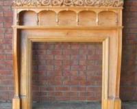 Antique Victorian Pine Fireplace Surround