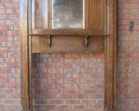 Antique Edwardian Oak Fireplace Surround