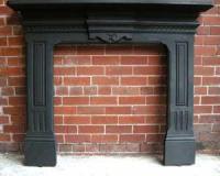 Antique Victorian Cast Iron Fireplace Surround