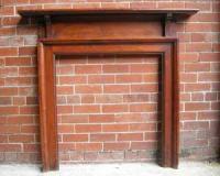 Antique Victorian Mahogany Fireplace Surround
