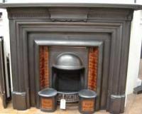 Antique Victorian Cast Iron Fireplace Surround