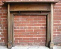 Antique Arts and Crafts Oak Fireplace Surround