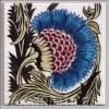 William De Morgan Arts & Crafts Sunflower Fireplace Tiles William De Morgan Arts & Crafts Sunflower Fireplace Tiles