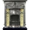 Valentine Art Nouveau Tiled Cast Iron Combination Fireplace Valentine Art Nouveau Tiled Cast Iron Combination Fireplace