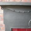Antique Art Nouveau Cast Iron Tiled Combination Fireplace Antique Art Nouveau Cast Iron Tiled Combination Fireplace
