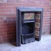 Antique Aesthetic Movement Cast Iron Tiled Fireplace Insert Antique Aesthetic Movement Cast Iron Tiled Fireplace Insert