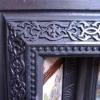 Antique Aesthetic Movement Cast Iron Tiled Fireplace Insert Antique Aesthetic Movement Cast Iron Tiled Fireplace Insert